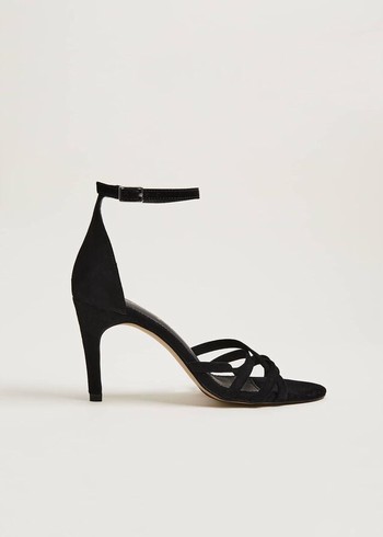 Phase Eight Barely There Heels Black Australia | LY8467903